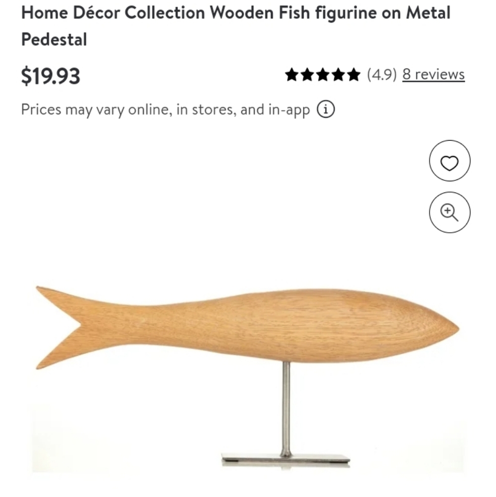 Wooden Fish Sculptures - Natural Brown - Picture 15 of 16